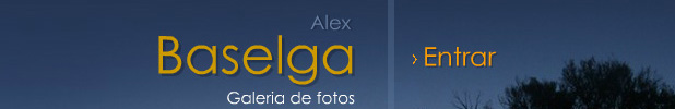 <h3>Página personal del fotógrafo Alex Baselga. (Diseño y Programación).</h3>